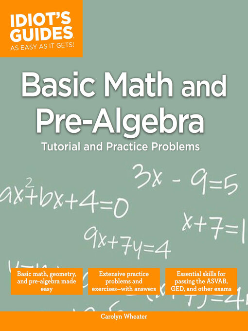 Title details for Basic Math and Pre-Algebra by Carolyn Wheater - Wait list